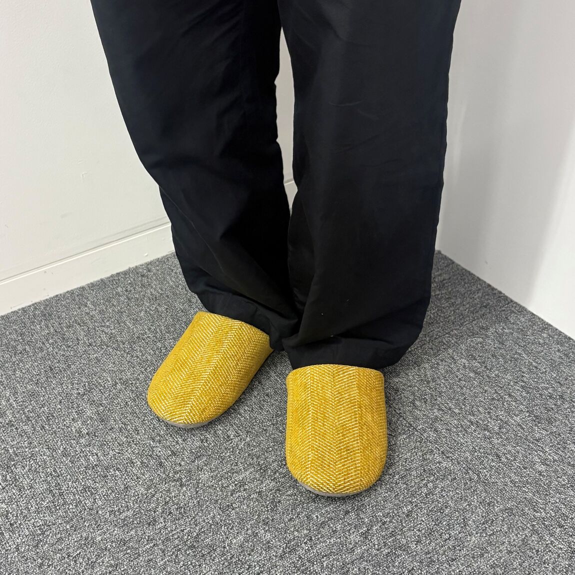 【高松】足元から季節を取り入れる。ウール混　綿シェニールスリッパ_AMA7MO