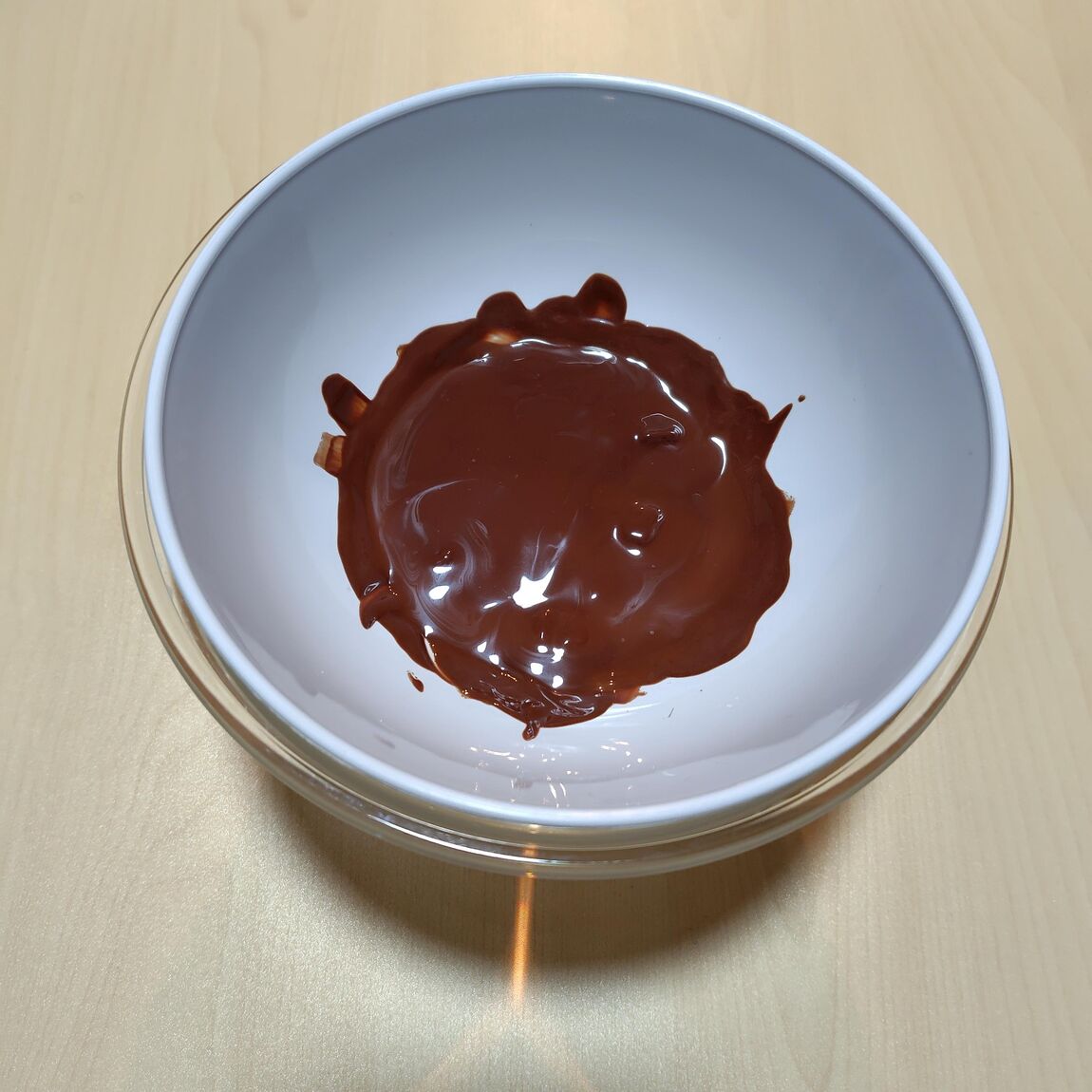 溶かしたチョコ