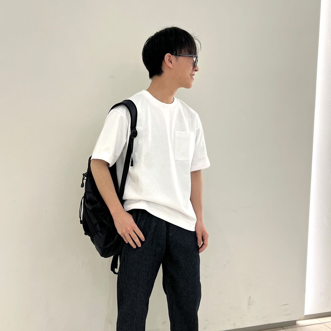 紳士　涼感半袖　着用イメージ