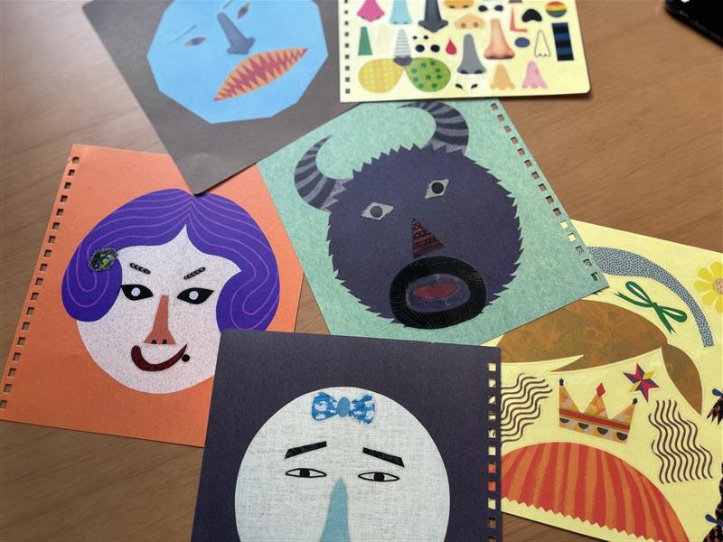 【シエスタハコダテ】木育広場ワークショップ「かおノートで福笑い」