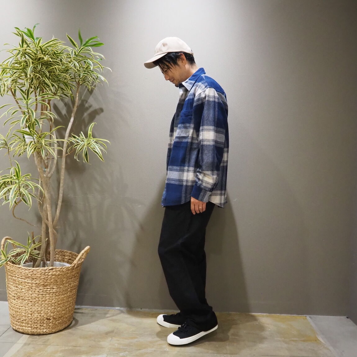 全身横向き