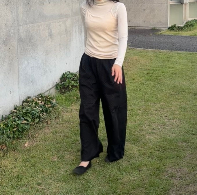 シアーTシャツ着用写真