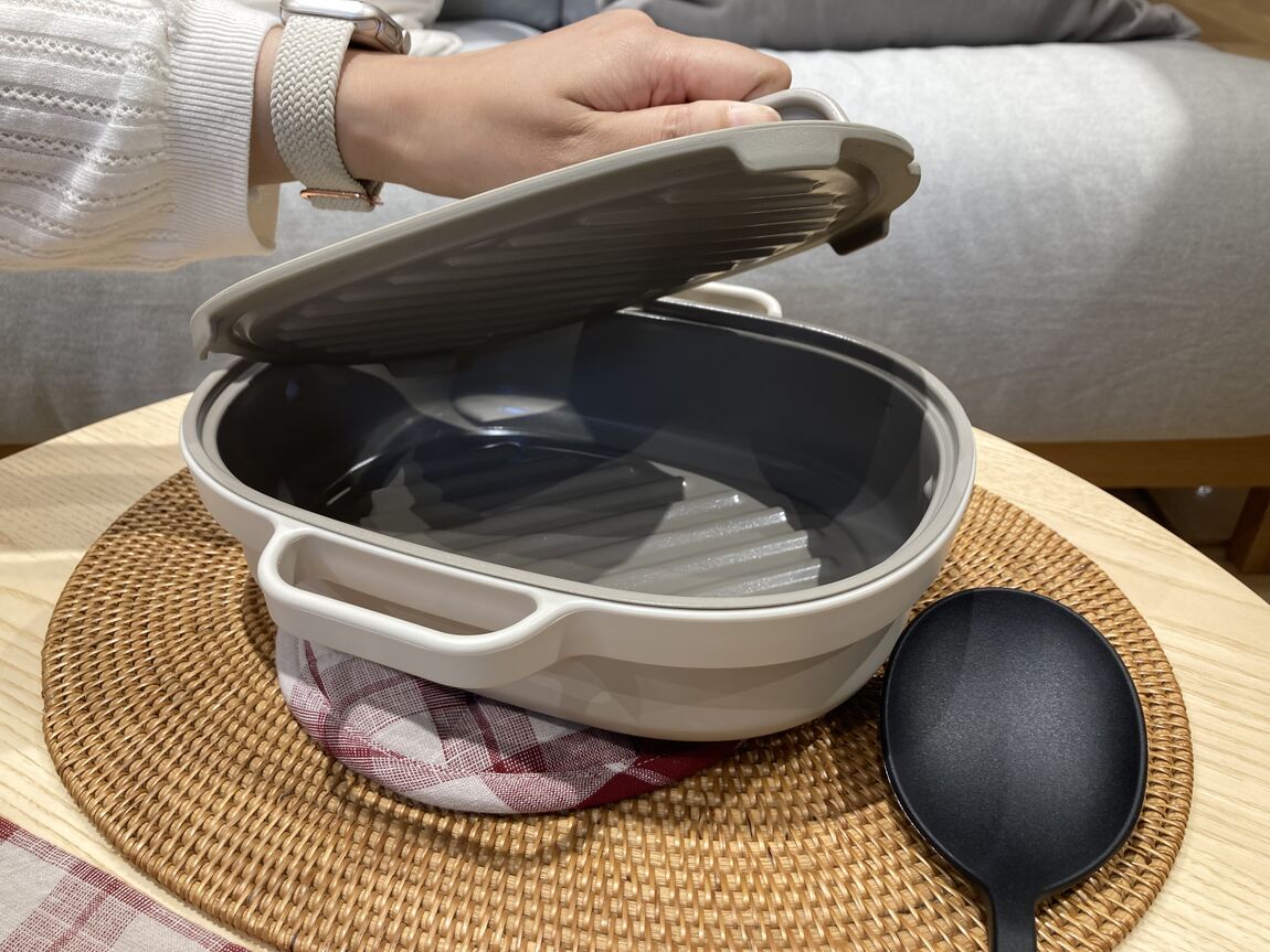 【イオンモール船橋】新商品レンジでもう一品　グリルプレートのご紹介_4RW1a2