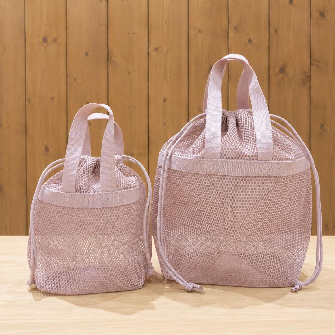 【ハピオ木野】新色が登場｜立体メッシュ持ち手付き巾着_6vZIdW