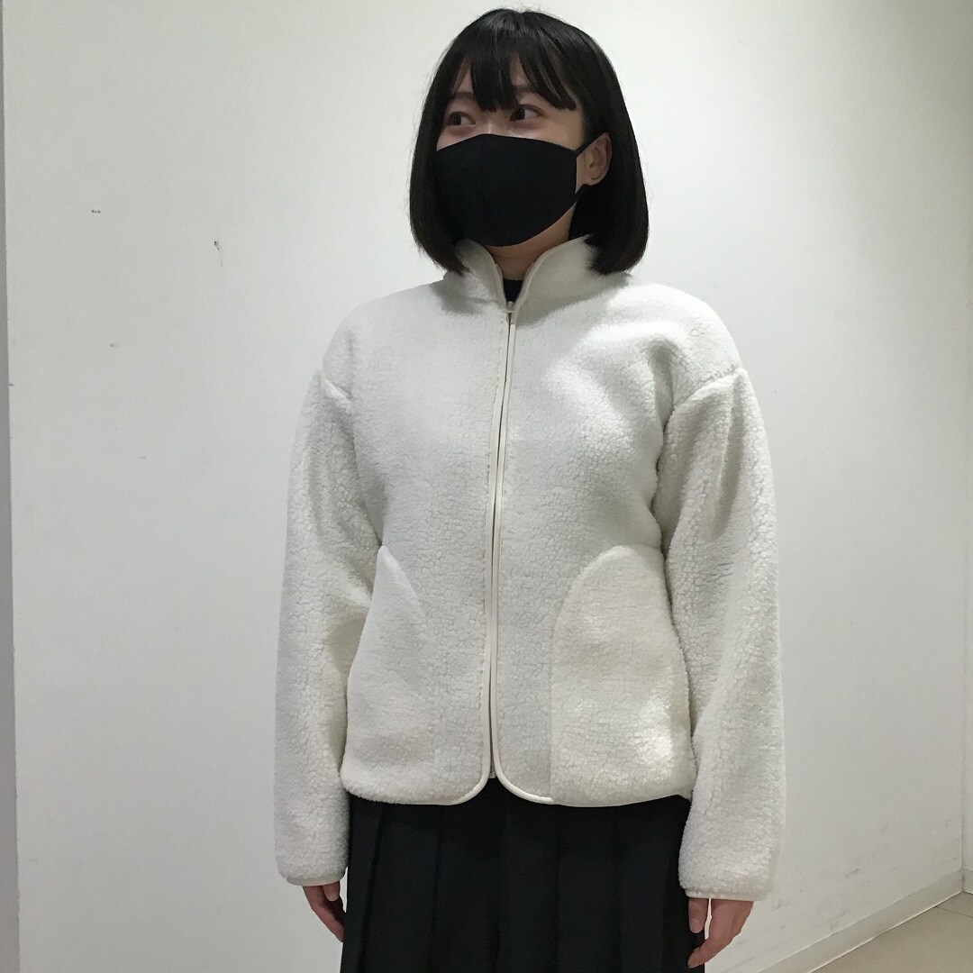 【アキバ・トリム】　ストレッチボアフリースジャケット