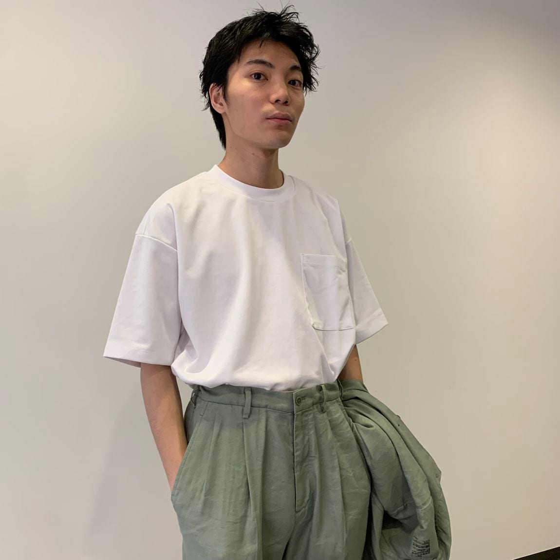 紳士着衣ボトムアップ　涼感ワイドTシャツ