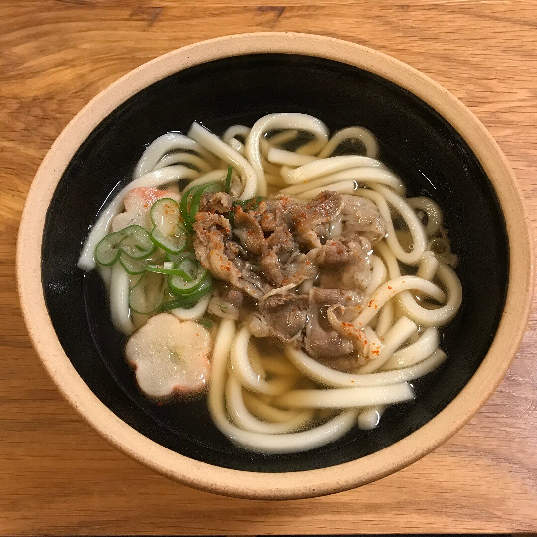 うどん上から