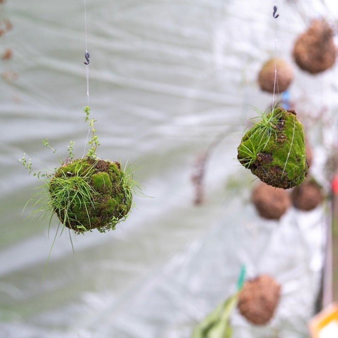 【神戸阪急】真鍮と植物の枝のモビールづくり４