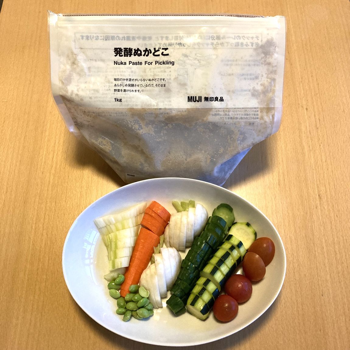 ぬか漬けを食べる