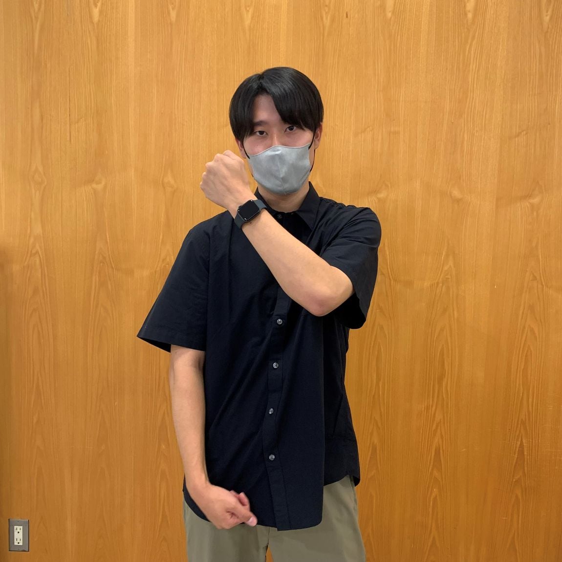 洗いざらしブロードシャツ