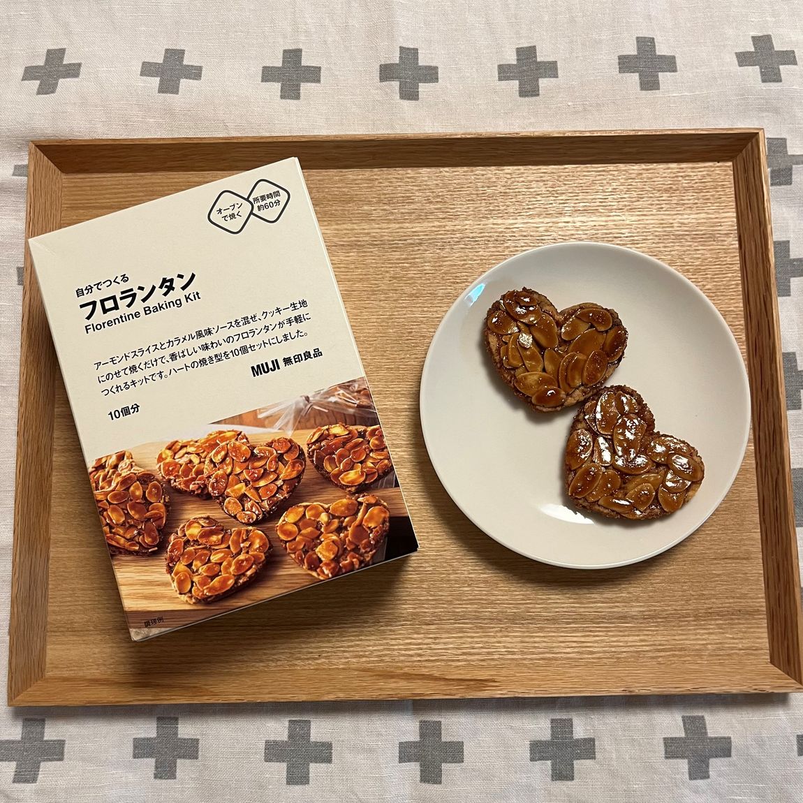 キットとお皿に乗ったフロランタン