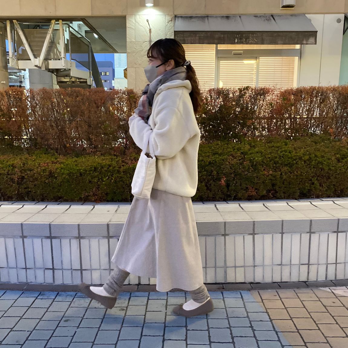【泉中央セルバ　ボアフリースハーフジッププルオーバー】