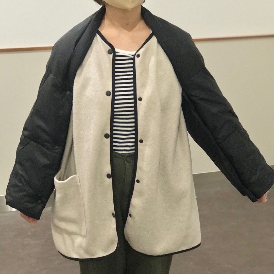タウンケープ　羽織る