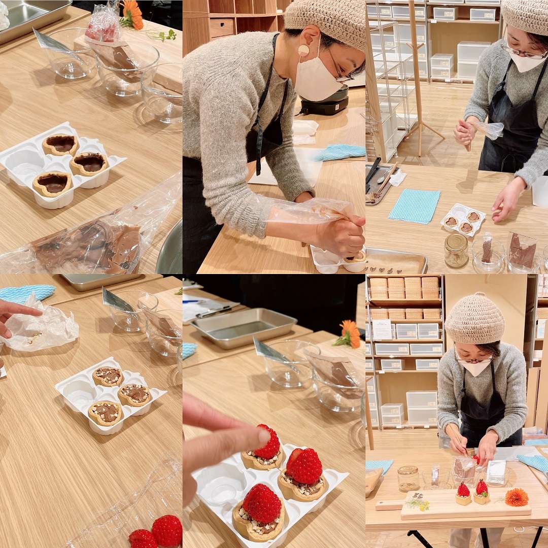 いちごチョコタルトの完成