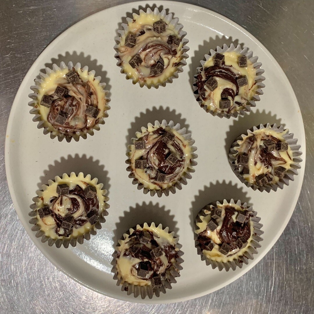 チョコチップマフィン作成途中