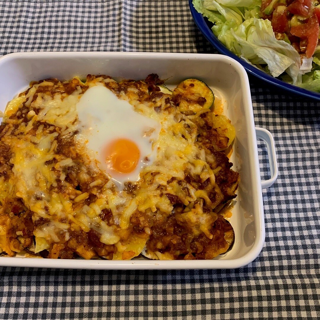 野菜のチーズカレー焼き