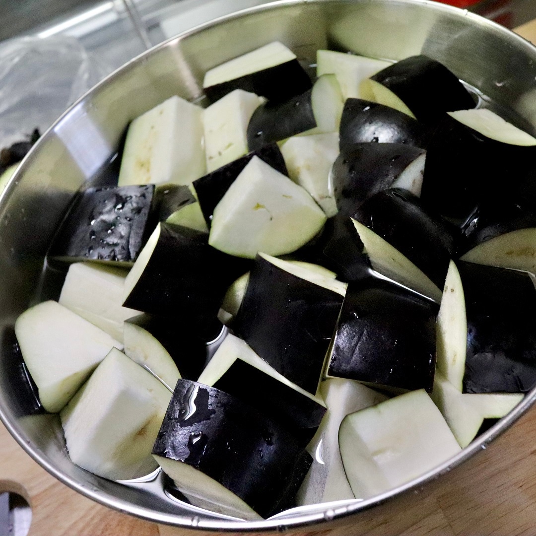 【難波】なすのカレートマト煮込み