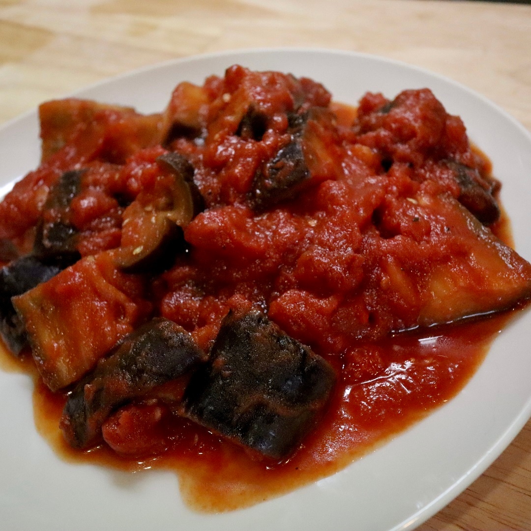 【難波】なすのカレートマト煮込み