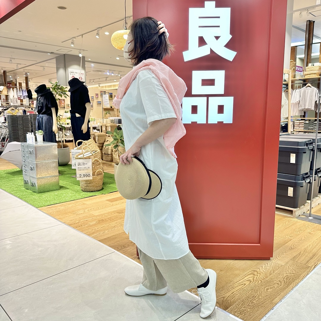 ブロード半袖ワンピ2.