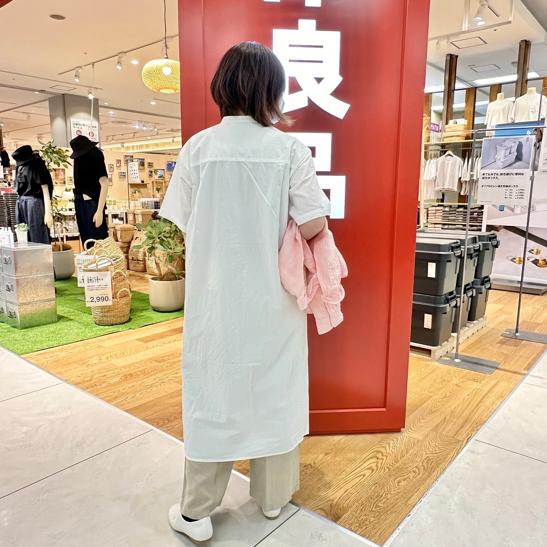 ブロード半袖ワンピ3.