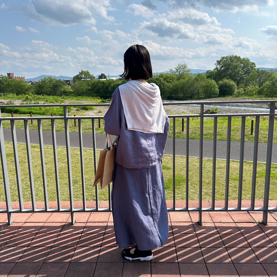 ヘンプセットアップ後ろ姿
