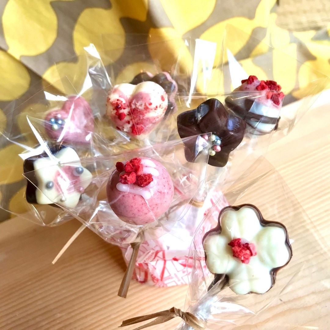 【ザ・モール仙台長町】デコレーションしたポップチョコ
