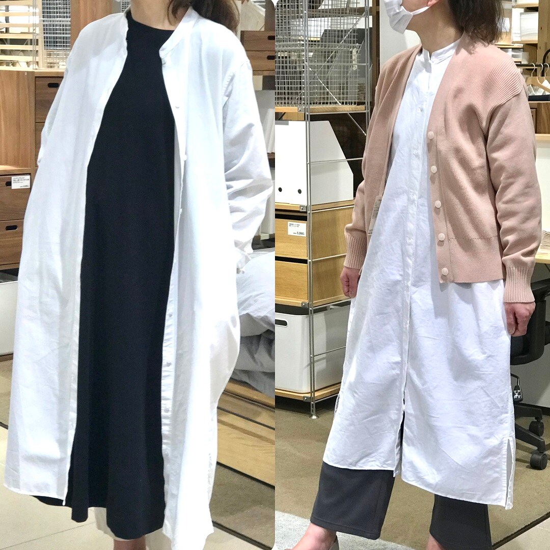 【ザ・モール仙台長町】シャツワンピースのコーディネート写真