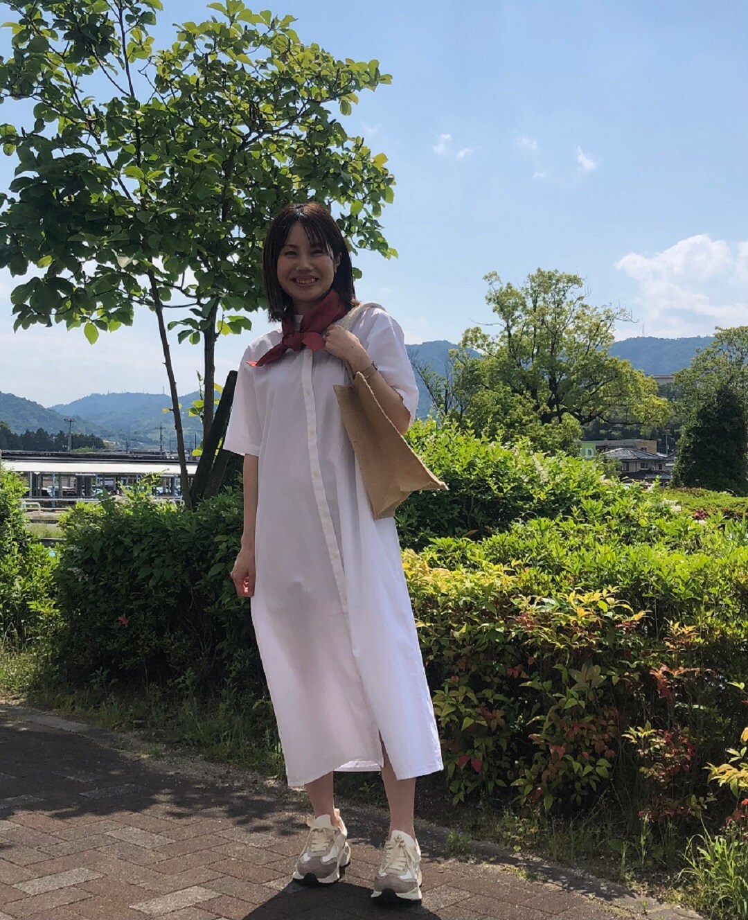 シャツワンピ