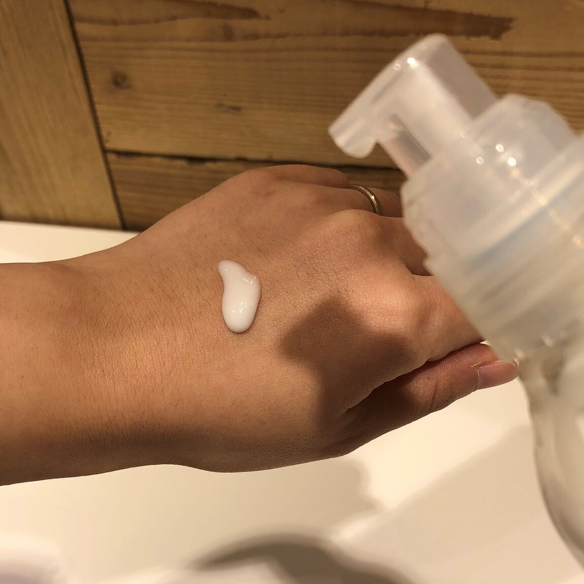 乳液　塗ったところ