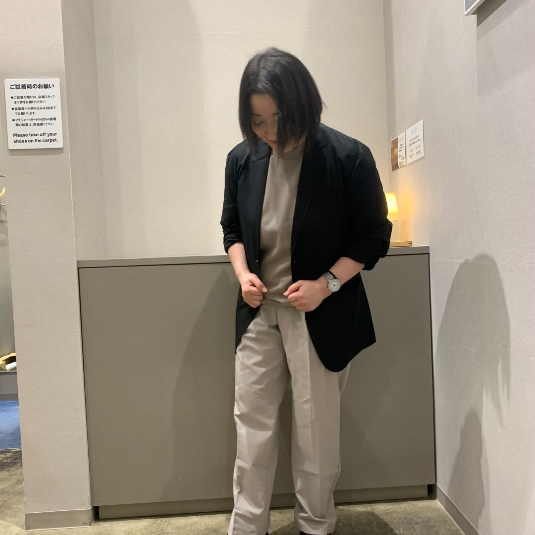 ジャケット姿