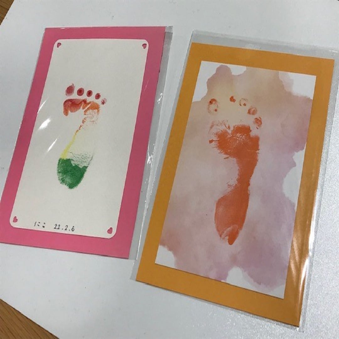 手形・足形カードの写真