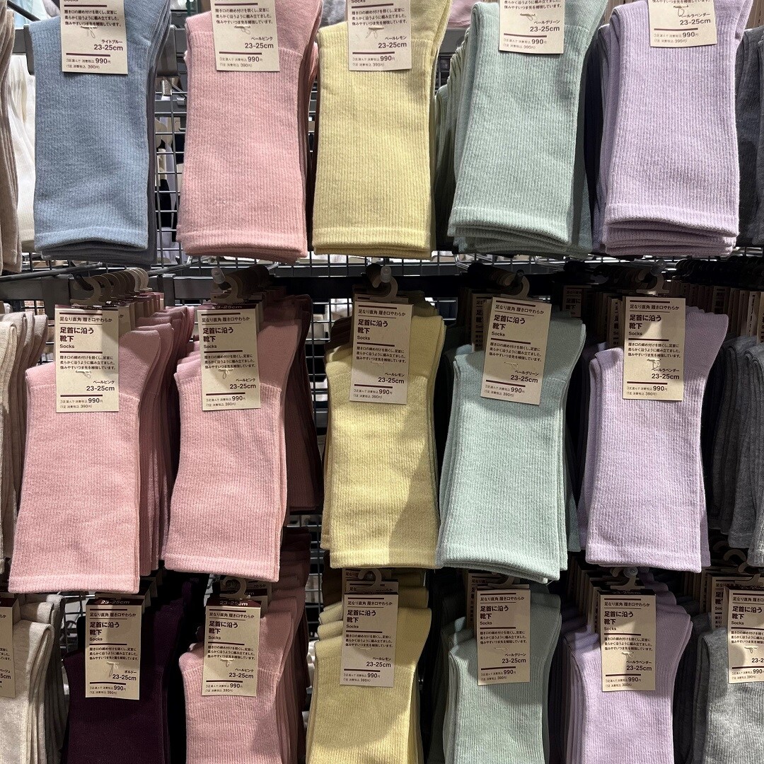 春靴下売場