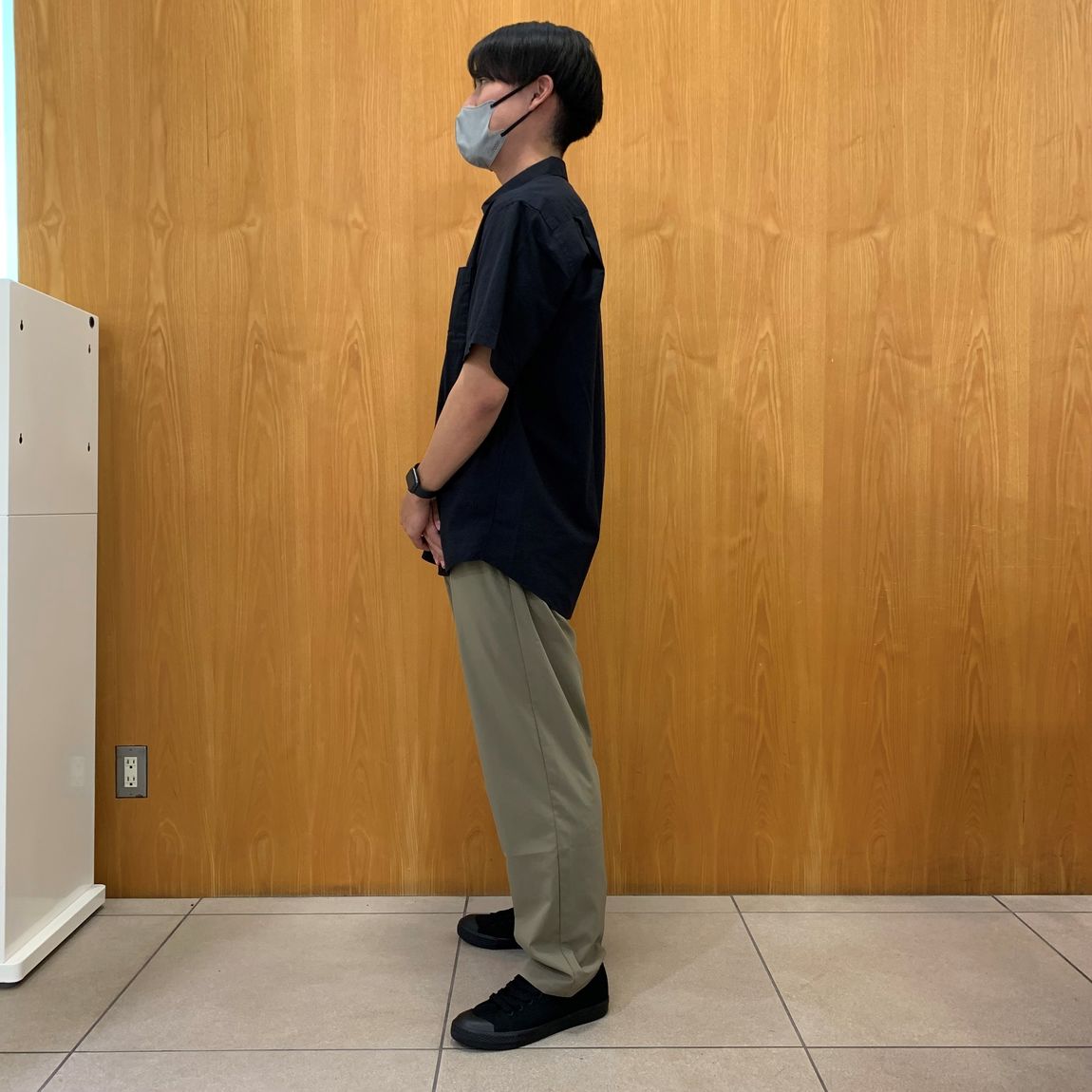 洗いざらしブロードシャツ