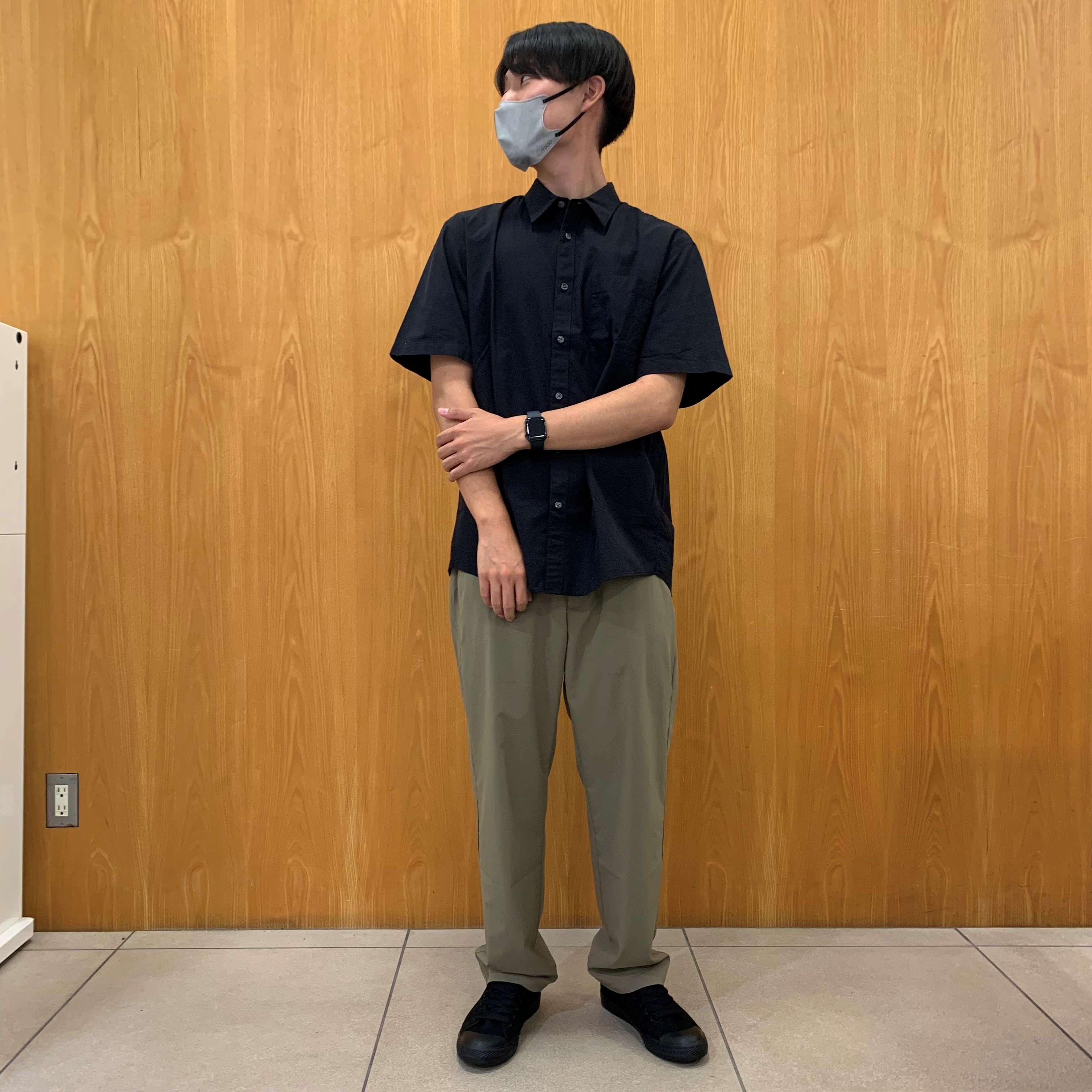 洗いざらしブロードシャツ