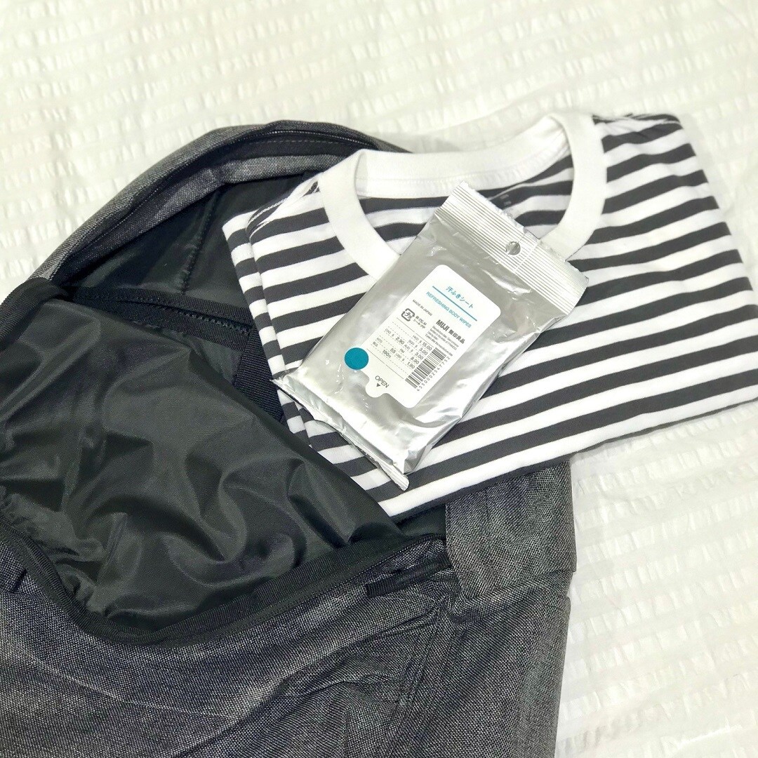 【ザ・モール仙台長町】天竺編みTシャツと汗拭きシート