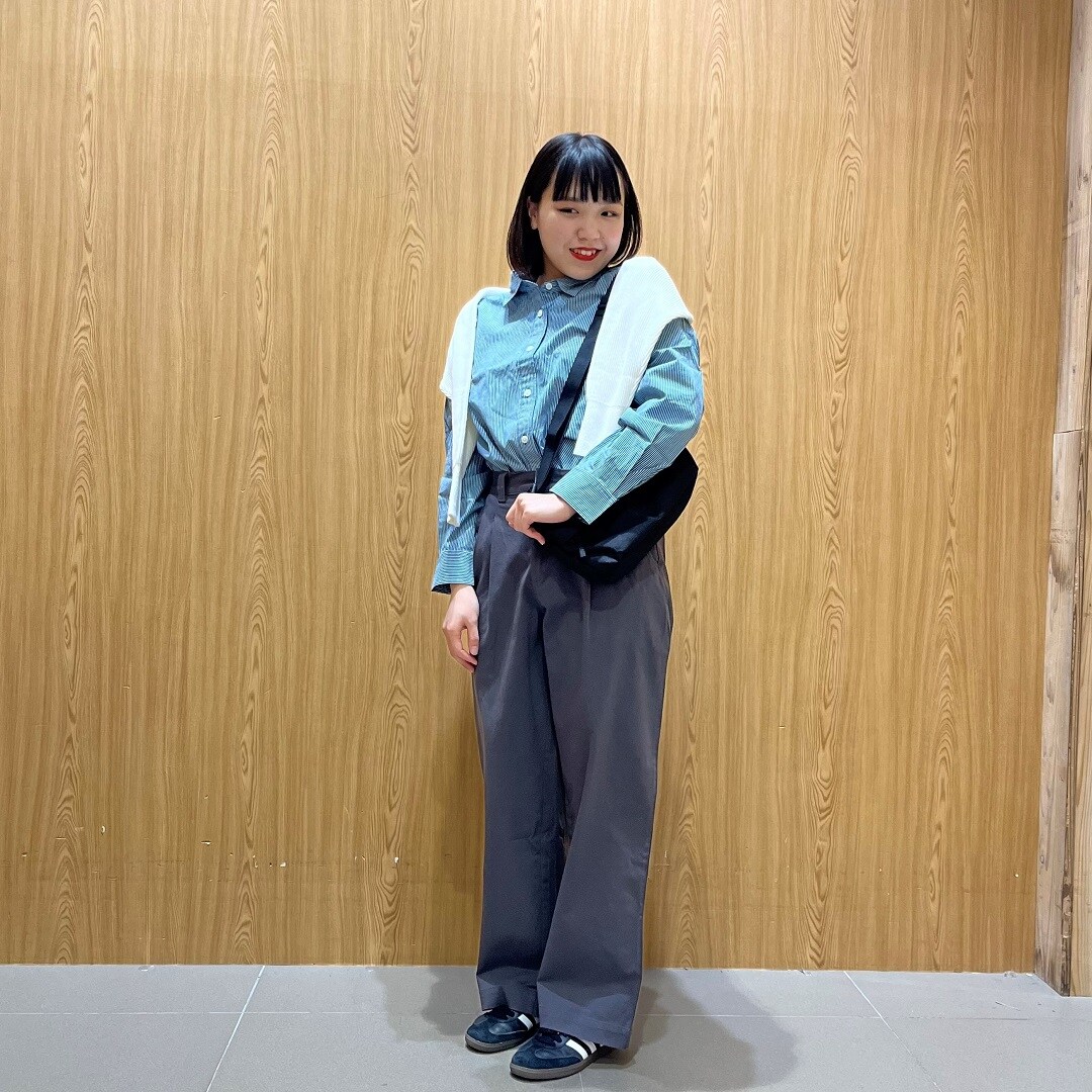 洗いざらしブロードレギュラーカラーシャツ