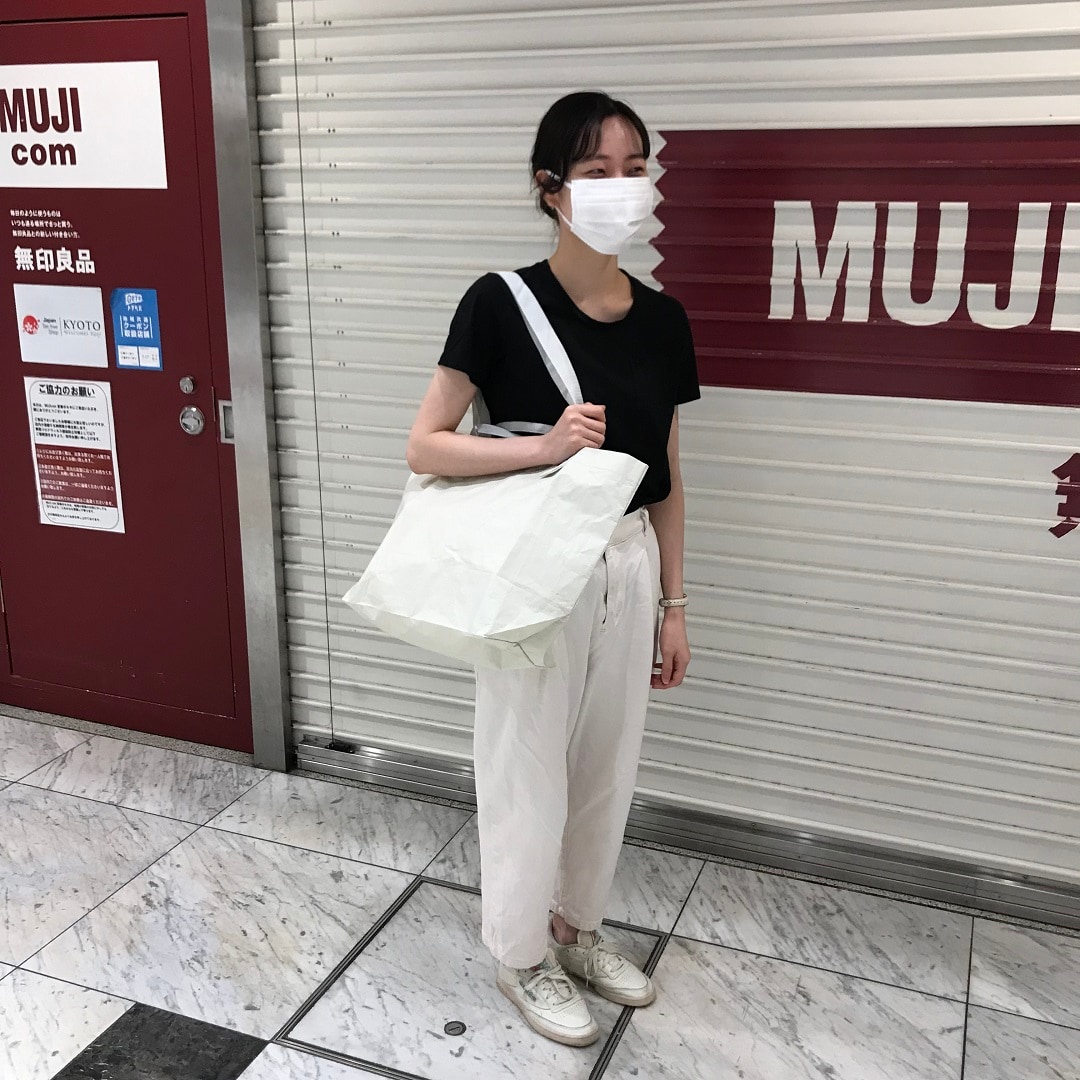 【MUJIcom京都ポルタ】ポリエチレンシート・トートバッグ
