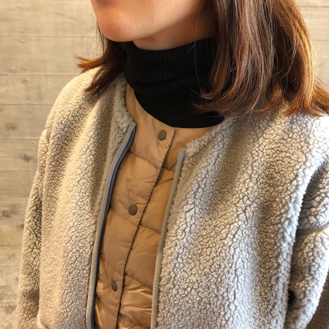 首まわり重ね着