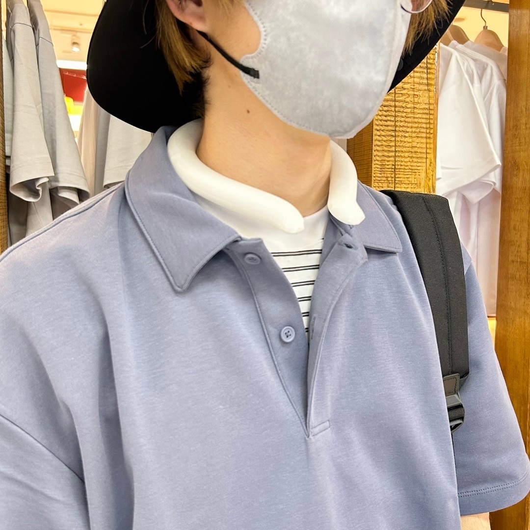 青山涼感ポロシャツ5.