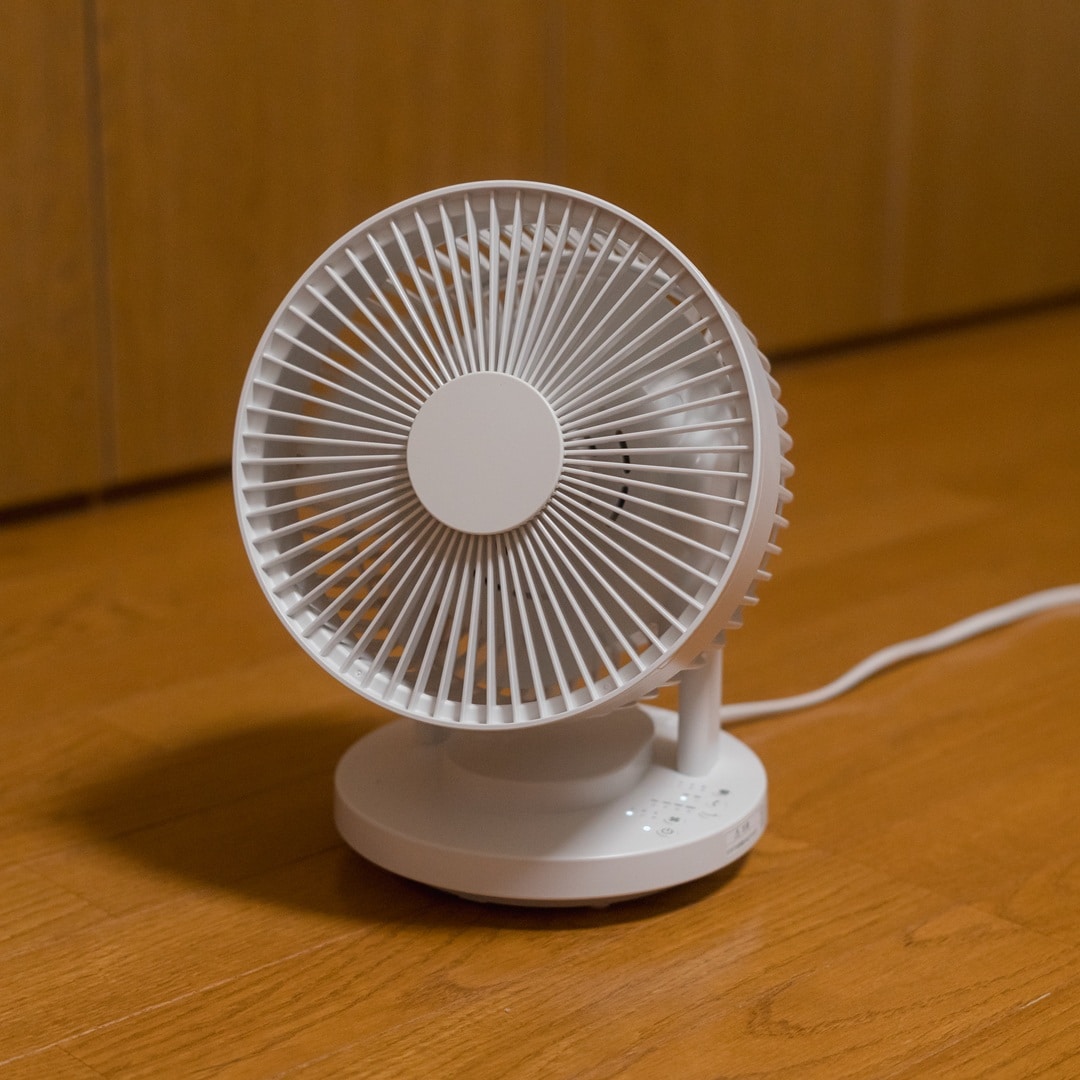 【イオンモール新発田】部屋の空気を循環させる360度首振り機能付きサーキュレーター