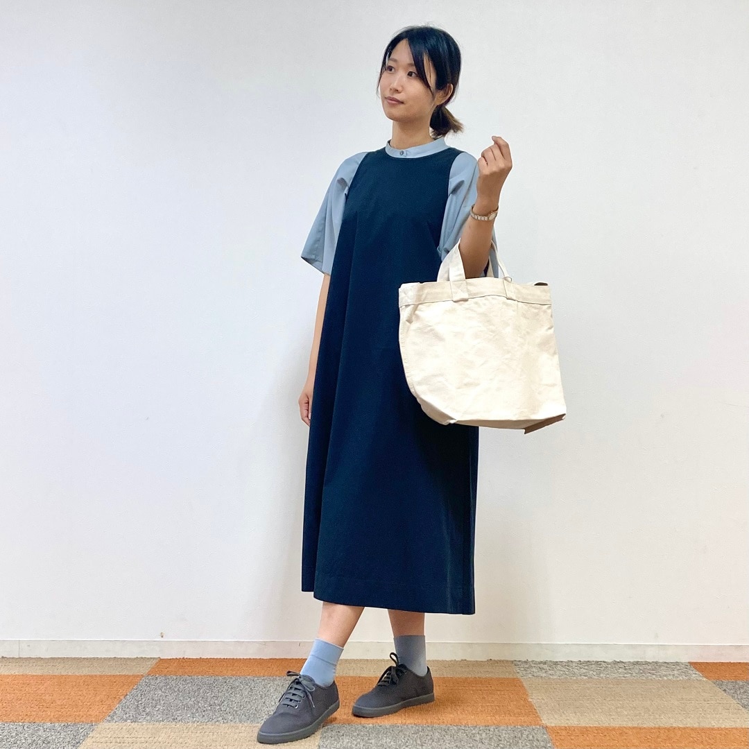 【ザ・モール仙台長町】婦人なめらかリヨセル混五分袖ブラウスのコーディネート