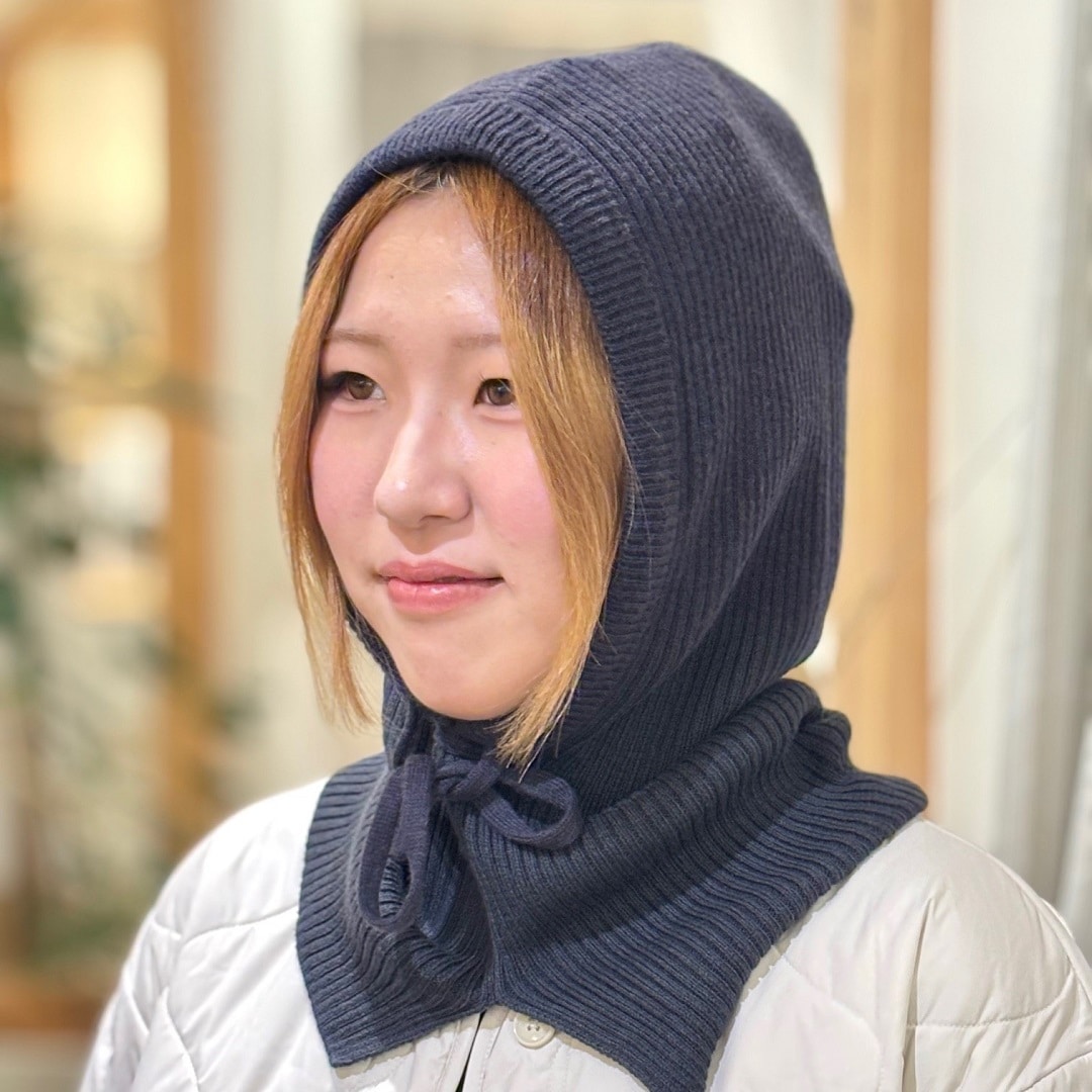 【ザ・モール仙台長町】首のチクチクを抑えたメリノウール混バラクラバ