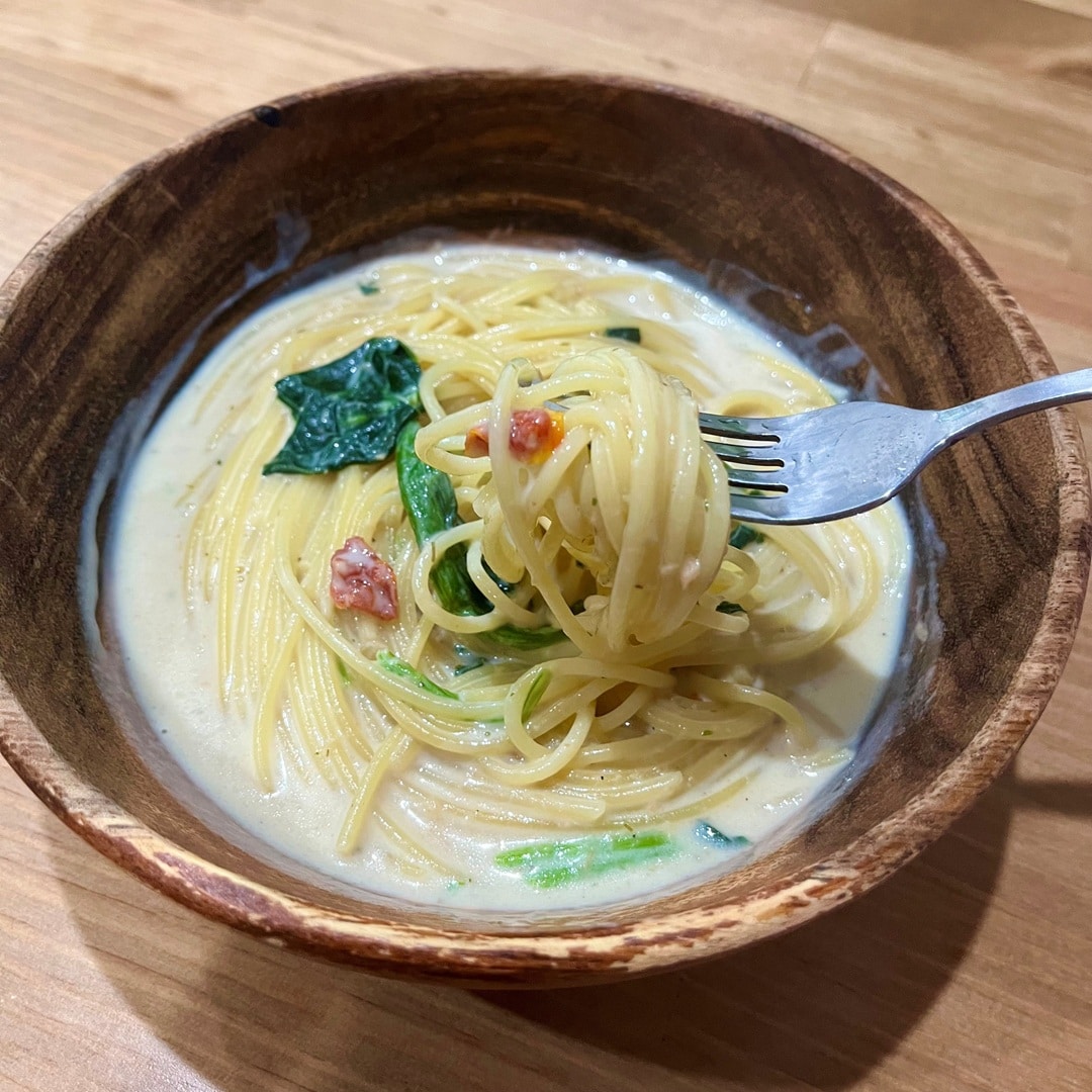 【無印良品500 CoCoLo新潟】涼しい季節におすすめ、熱々のスープパスタとグラタン。_C33Q5Y
