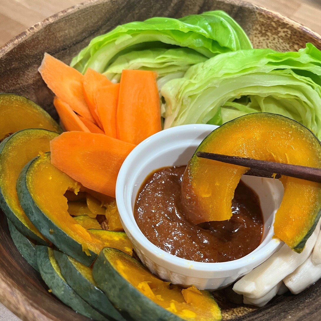 【無印良品500 CoCoLo新潟】せいろ料理におすすめ、温めて食べるソース。_iaqM5u