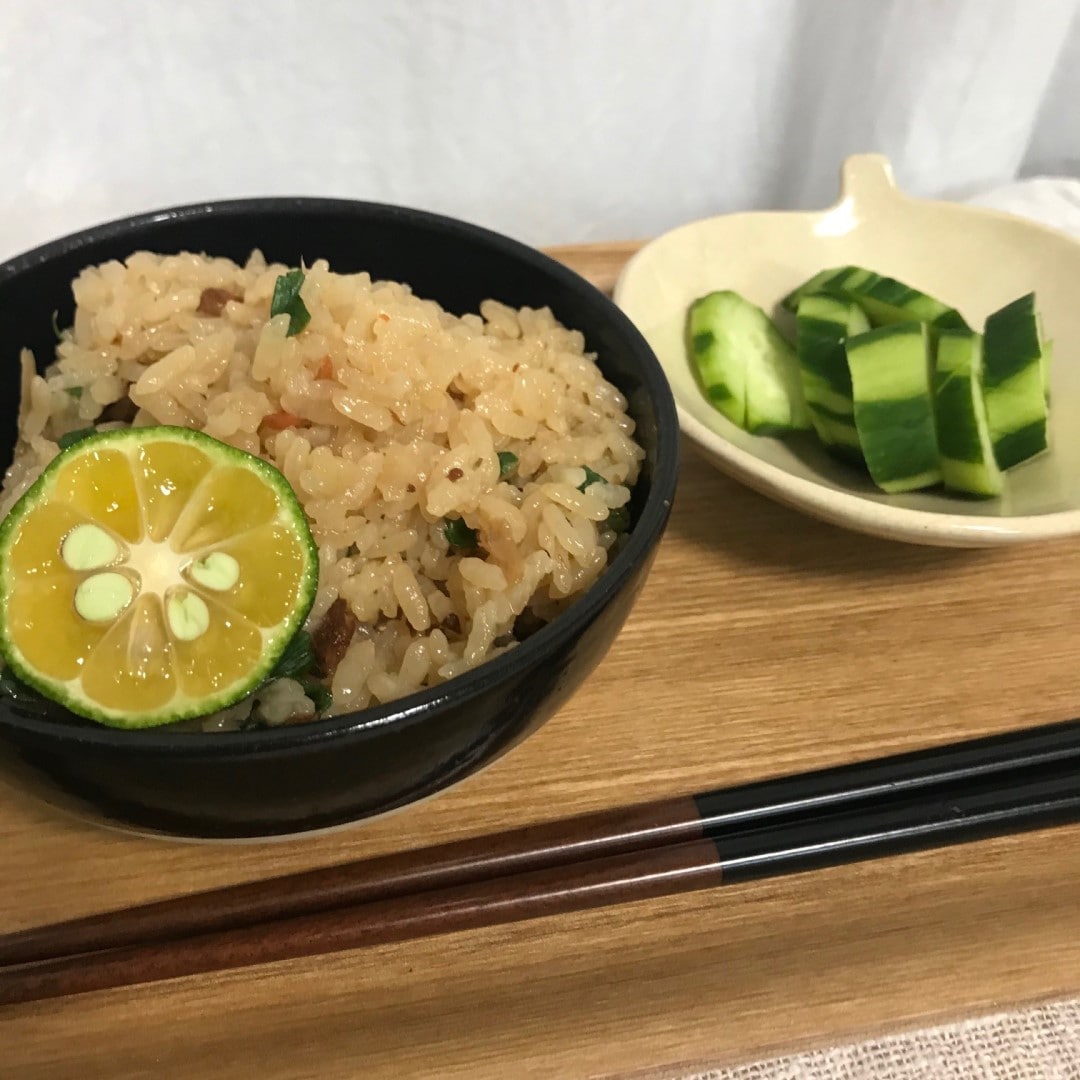 【天久】土釜おこげとかしわめし