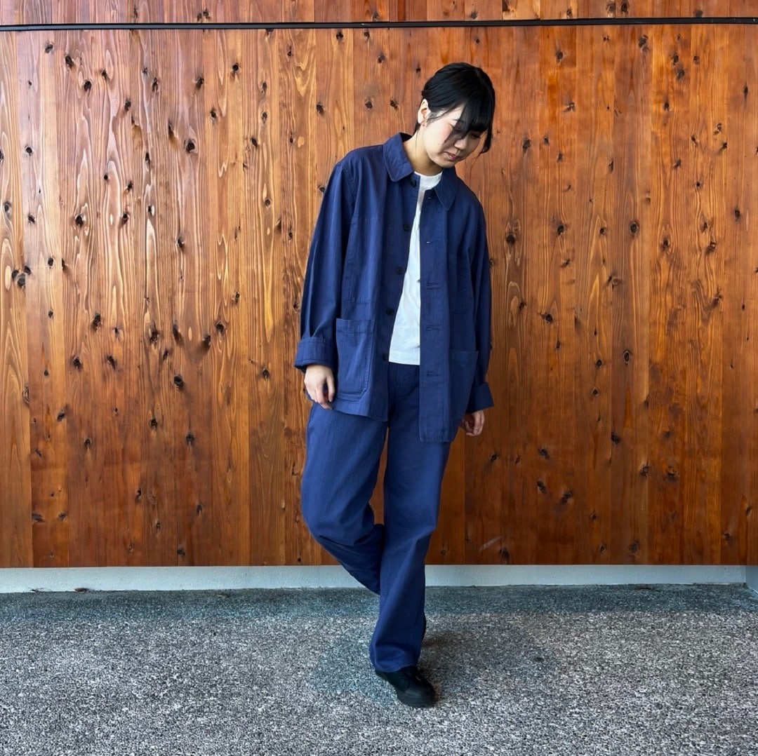 無印良品　ヘリンボーン カバーオール XL スモーキーブルー　未使用 毎日着たい服 | 無印良品 | ショップブログ | 大丸福岡天神店