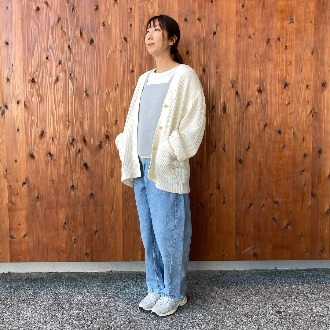 二重ガーゼドットドビータンクトップ