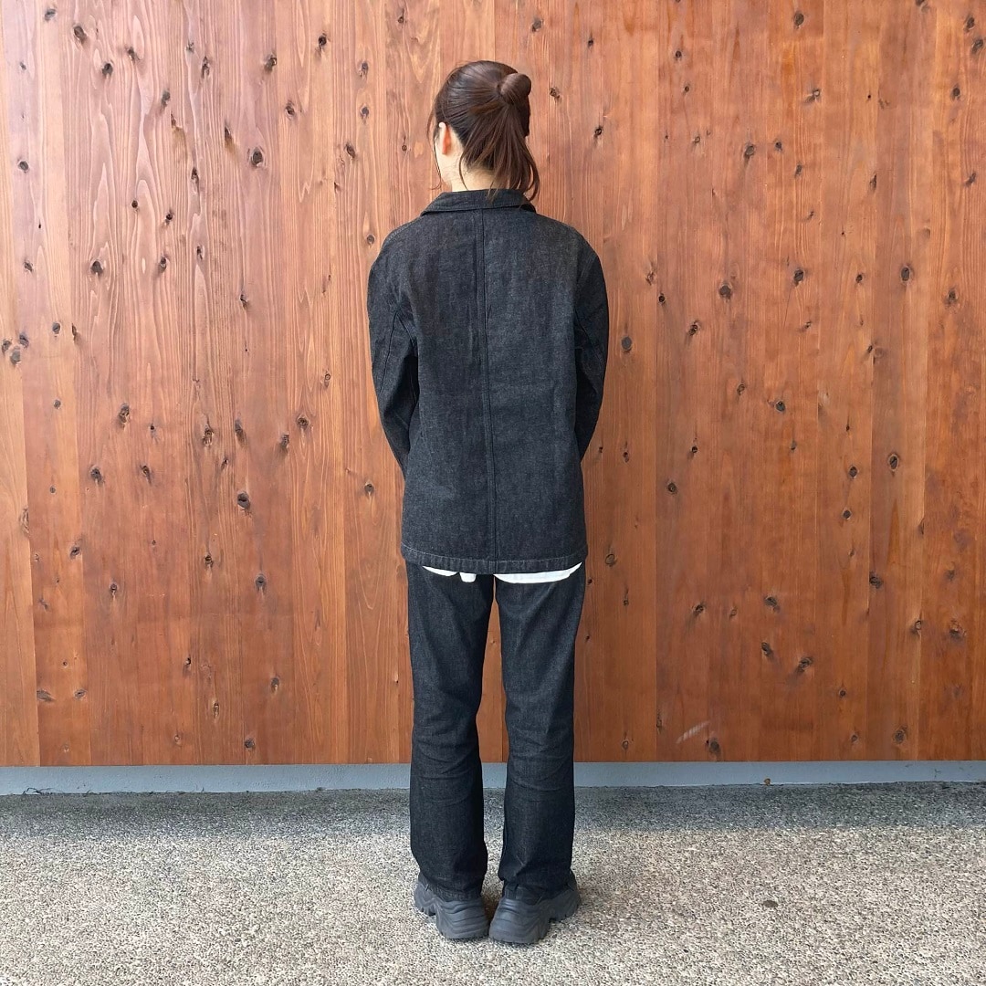 木の実から作ったカポック混デニムカバーオール