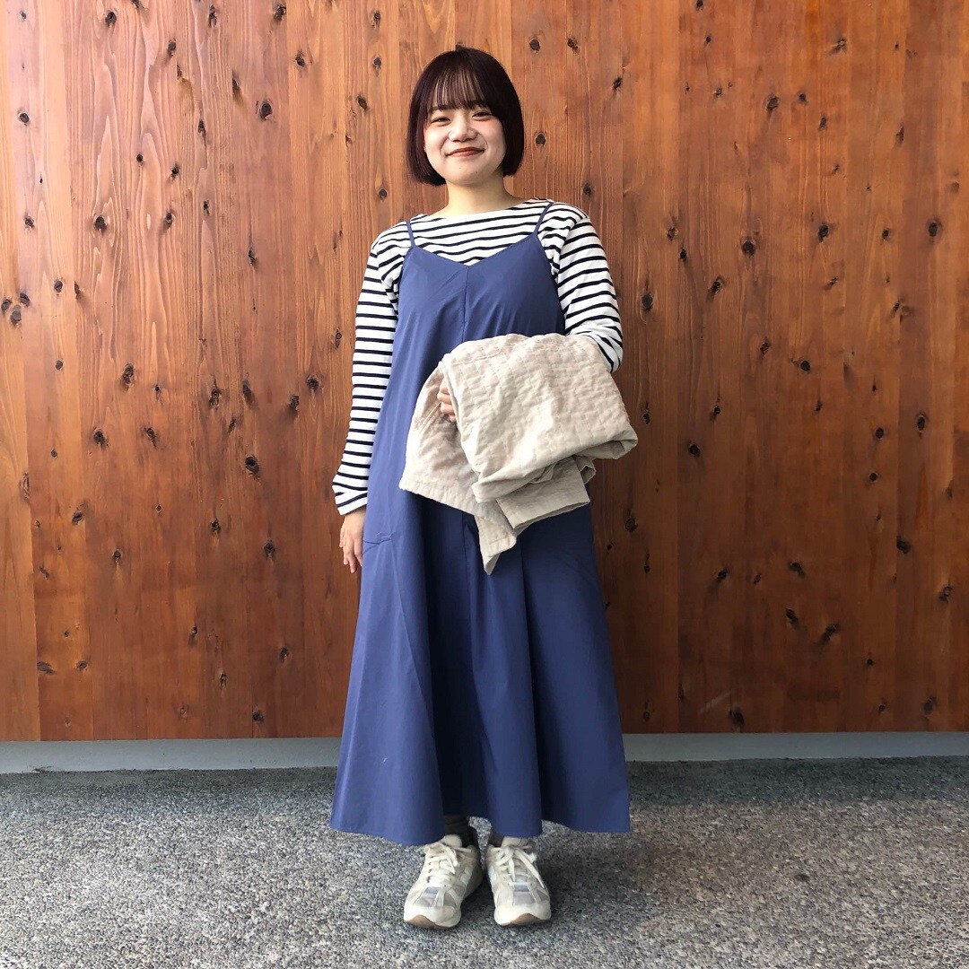 乾きやすいブロードキャミソールワンピース