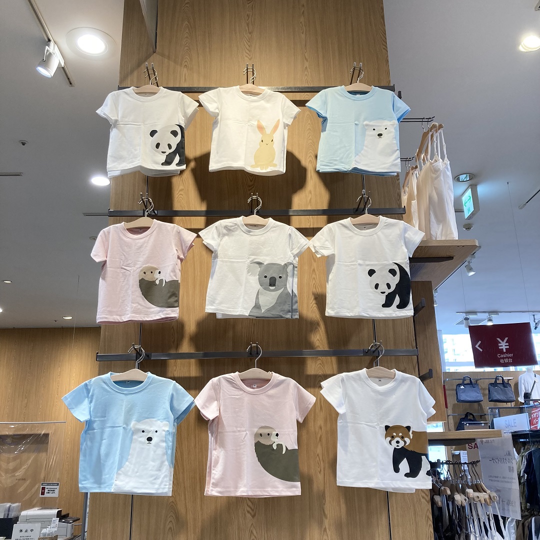 イオンモール八千代緑が丘 動物プリントｔシャツ 無印良品